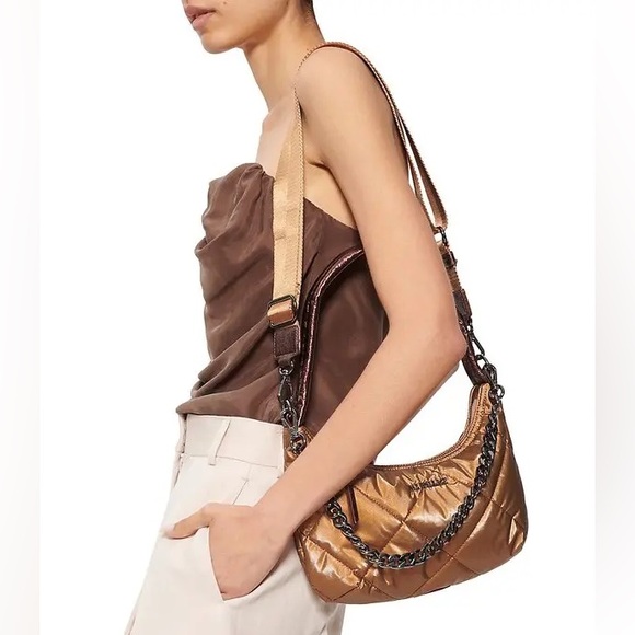 MZ Wallace Handbags - MZ Wallace Quilted Bowery Shoulder Bag
Tiger Eye Pearl, NWT ⭐️RARE ⭐️